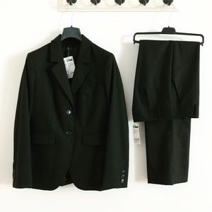 Stile Benetton Black Pant Suit NWT